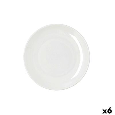 Eetbord Bidasoa Harmony Hydrozero Wit Keramisch Ø 21 cm (6 Stuks)