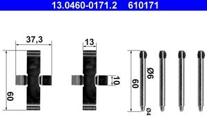 Accessoireset, schijfremblok 13046001712