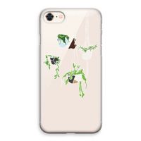 Hang In There: iPhone 8 Transparant Hoesje