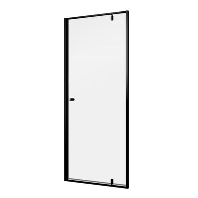 Sealskin Contour Nisdeur 90x200 cm 6mm Helderglas Mat Zwart