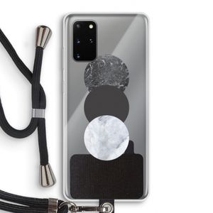 Marmeren cirkels: Samsung Galaxy S20 Plus Transparant Hoesje met koord