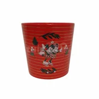 Bloempot Kerst Mickey Mouse Rood Ø14,5cm