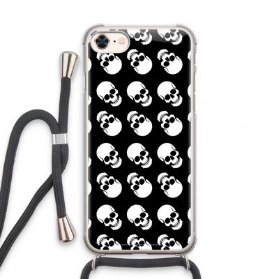 Musketon Skulls: iPhone 8 Transparant Hoesje met koord