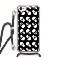 Musketon Skulls: iPhone 8 Transparant Hoesje met koord