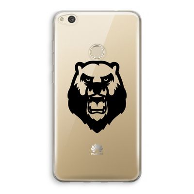 Angry Bear (black): Huawei Ascend P8 Lite (2017) Transparant Hoesje