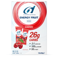 6d Sports Nutrition Energy Fruit Cherry 12x32g - thumbnail