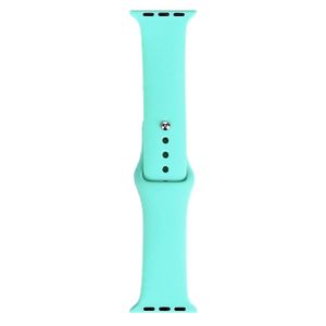 Bandje geschikt voor Apple Watch 42/44MM - Maat S - Horlogebandje - Polsband - Siliconen - Turquoise