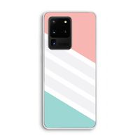 Strepen pastel: Samsung Galaxy S20 Ultra Transparant Hoesje