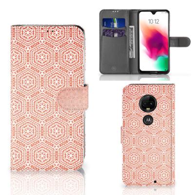 Motorola Moto G7 | G7 Plus | Telefoon Hoesje | Pattern Orange