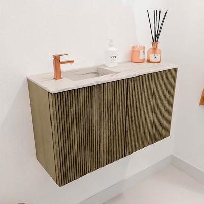 Toiletmeubel Mondiaz Joya Dlux | 70 cm | Meubelkleur Dusk | Faye wastafel Nata Wasbak Links | 1 kraangat