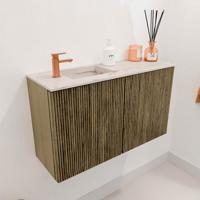 Toiletmeubel Mondiaz Joya Dlux | 70 cm | Meubelkleur Dusk | Faye wastafel Nata Wasbak Links | 1 kraangat