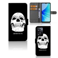 Telefoonhoesje met Naam PPO A57 | A57s | A77 4G Skull Eyes