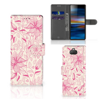 Sony Xperia 10 Hoesje Pink Flowers