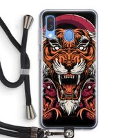 Tiger and Rattlesnakes: Samsung Galaxy A40 Transparant Hoesje met koord