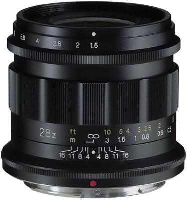 Voigtländer Nokton 28 mm F/1.5 ASPH Z-mount zwart