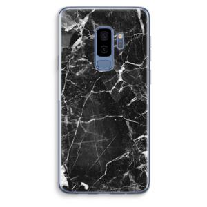 Zwart Marmer 2: Samsung Galaxy S9 Plus Transparant Hoesje