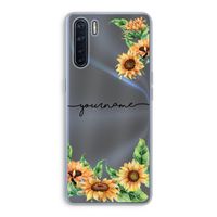 Zonnebloemen: Oppo A91 Transparant Hoesje