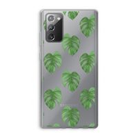 Monstera leaves: Samsung Galaxy Note 20 / Note 20 5G Transparant Hoesje