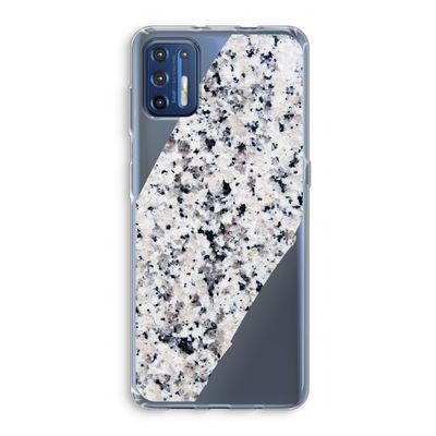 Gespikkelde marmer: Motorola Moto G9 Plus Transparant Hoesje