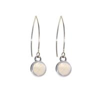Qoss Hang Oorbellen Marie Midi Creme