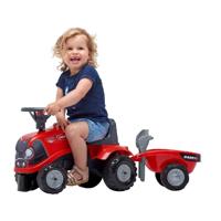 Falk case ih looptractor + aanhanger + accessoires