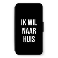 Ik wil naar huis - Zwart: iPhone 12 mini Flip Hoesje