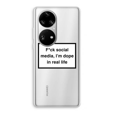 I'm dope: Huawei P50 Pro Transparant Hoesje