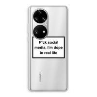 I'm dope: Huawei P50 Pro Transparant Hoesje