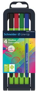 Schneider S-191094 Fineliner Line-Up 0,4mm Assorti 4 Stuks
