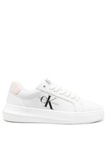 Calvin Klein baskets lacées à logo imprimé - Blanc - thumbnail