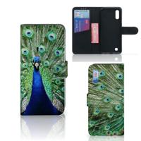 Samsung Galaxy M10 | Telefoonhoesje | Met pasjeshouder | Pauw