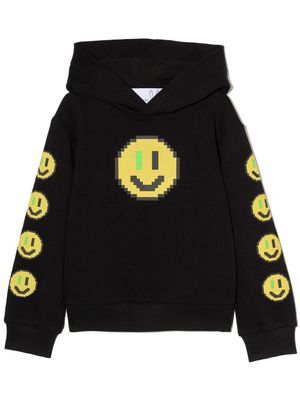 Natasha Zinko Kids hoodie à imprimé Pixel Crown - Noir