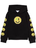 Natasha Zinko Kids hoodie à imprimé Pixel Crown - Noir