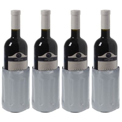 4x Koelelementen voor een fles 34 x 15 cm