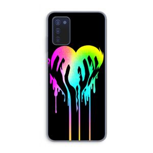 Hold My Heart: Samsung Galaxy A03s Transparant Hoesje