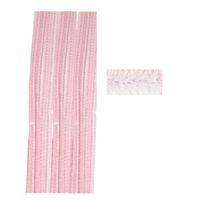 Chenilledraad roze 50 cm 10x stuks   - - thumbnail