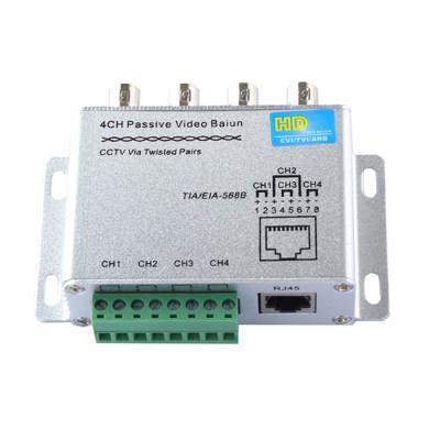 HD204A HD-CVI/TVI/AHD CCTV 4CH passieve video balun