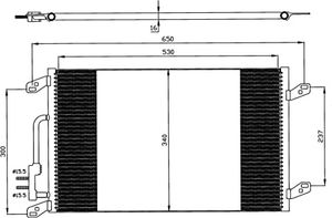 Condensor, airconditioning 35615