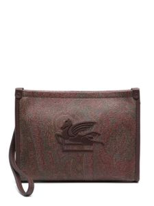 ETRO pochette à imprimé cachemire - Marron