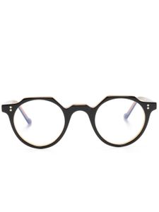 Lesca lunettes de soleil Heri à monture ronde - Noir