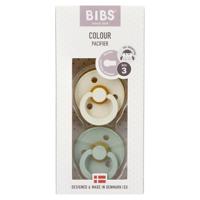 Bibs 3 Fopspeen Duo Sage Ivory