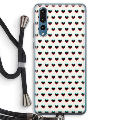 Hartjes: Huawei P20 Pro Transparant Hoesje met koord