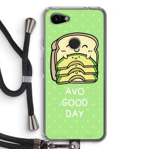 Avo Good Day: Pixel 3a Transparant Hoesje met koord