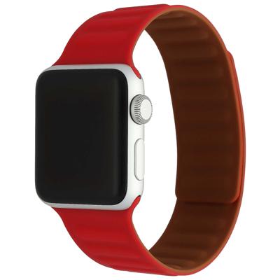 Apple Watch Ribbel Solo Sport Band - Rood - 38, 40, 41 & 42mm