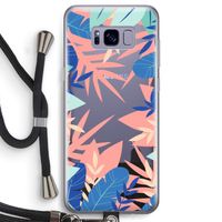 Tropisch: Samsung Galaxy S8 Transparant Hoesje met koord