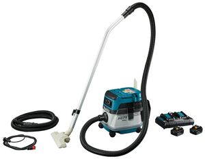 Makita DVC861LPTX Hybride Stofzuiger | 230V of 2x18V | 2 x 5.0Ah Li-Ion + duo snellader - DVC861LPTX