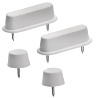 Cornat gummi stop wc-bril hout (4st) - tec365017