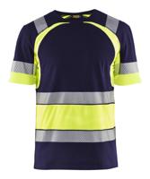 Blåkläder T-Shirt High-Vis 34211030 | Marine/High-Vis Geel | Maat XL - 7330509620984