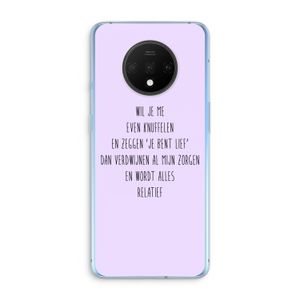 Relatief: OnePlus 7T Transparant Hoesje