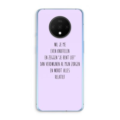 Relatief: OnePlus 7T Transparant Hoesje
